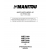 Manitou MRT 1850 - Manitou MRT 2150 - Manitou MRT 2540 PRIVILEGE - instrukcje serwisowe, DTR - service manuals